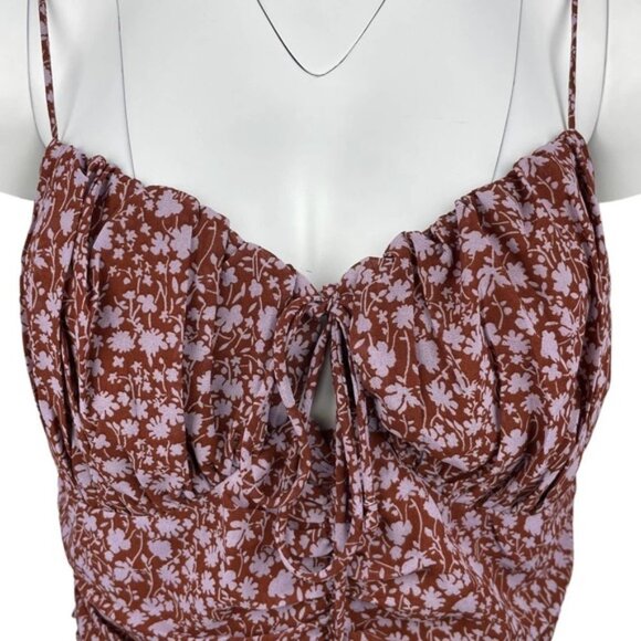 NWT COTTON CANDY LA Tie Front Cami Sz Large - Picture 2 of 6